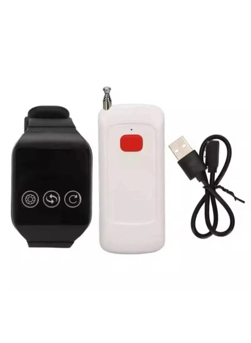 ساعة المنادة للاطفال والمدرسة وجهاز الاستدعاء على بعد 200 متر 【 جهاز نداء طلاب لاسلكي 】تنبيه صوتي وضوئي مع مدى طويل ياتي بتصميم أنيق وسهل الاستخدام - Image 3